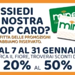 GRANDI VANTAGGI PER I POSSESSORI DELLA SHOP CARD