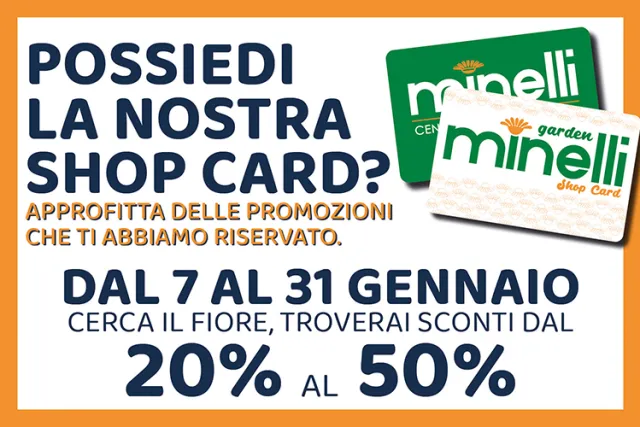 GRANDI VANTAGGI PER I POSSESSORI DELLA SHOP CARD