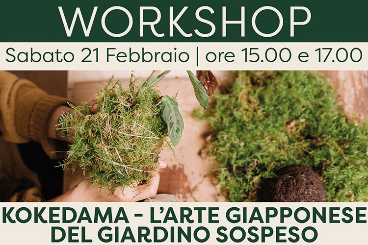 Workshop Kokedama – L’arte giapponese del giardino sospeso (Primo turno)