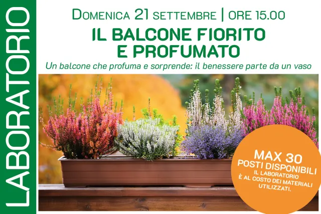 IL BALCONE FIORITO E PROFUMATO