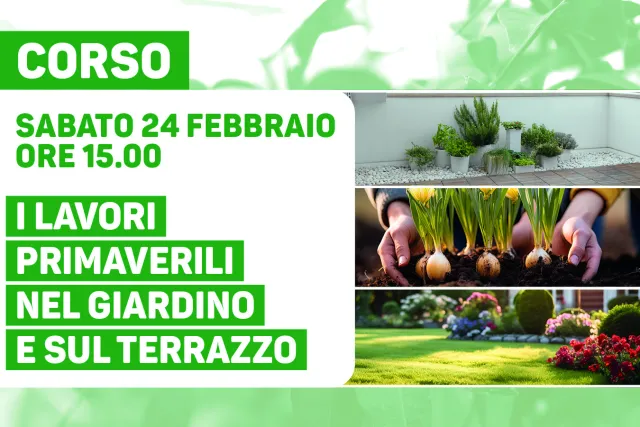 I lavori primaverili nel giardino e sul terrazzo
