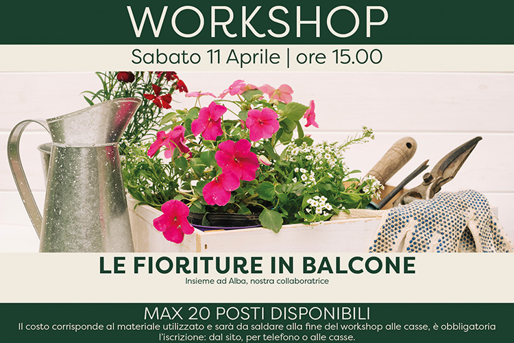 Le fioriture in balcone (Workshop) 