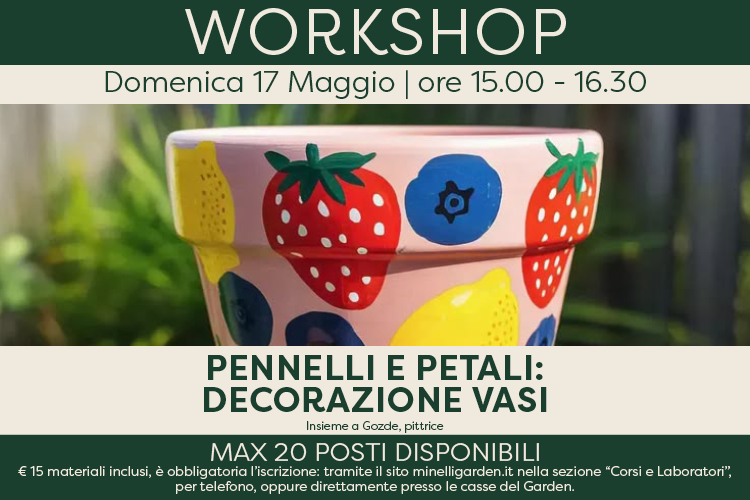 Pennelli e petali: workshop di decorazione vasi