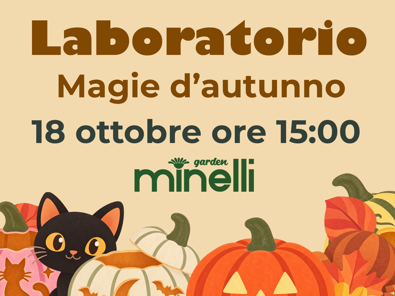 Magie d'Autunno: Laboratorio Creativo di Halloween per Bambini